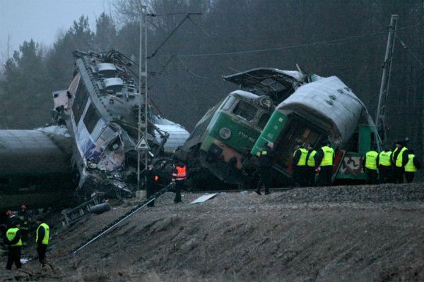 Akt oskarżenia ws. katastrofy kolejowej pod Szczekocinami