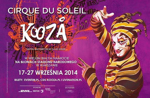 Przedstawienie Kooza Cirque du Soleil - 15 dodatkowych przedstawień w Polsce