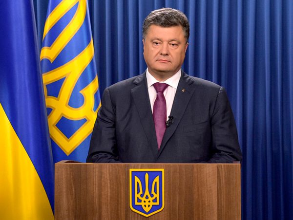 Prezydent Ukrainy Petro Poroszenko wyraża nadzieję na pokój po szczycie w Mińsku
