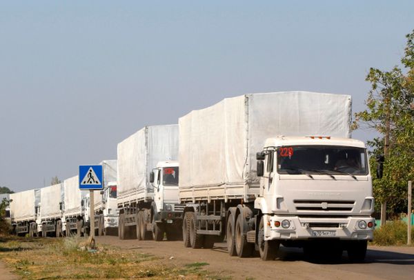 Na Ukrainę wjechała część drugiego rosyjskiego konwoju humanitarnego