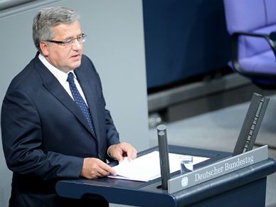 Niemiecka prasa o wystąpieniu prezydenta Bronisława Komorowskiego w Bundestagu