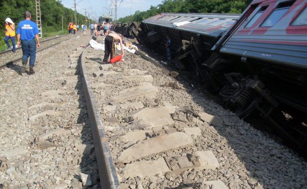 Ok. 80 osób rannych w katastrofie kolejowej w rejonie Krasnodaru w Rosji