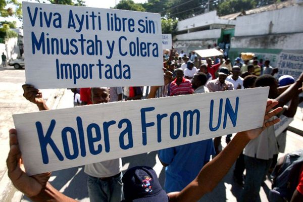 Ofiary epidemii cholery na Haiti grożą ONZ wielomiliardowymi pozwami