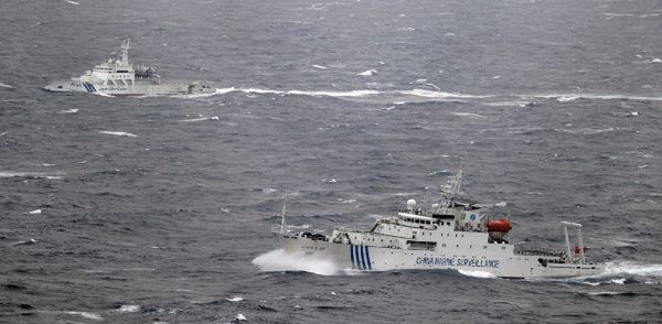 Chińskie okręty ścigały japońską łódź rybacką?