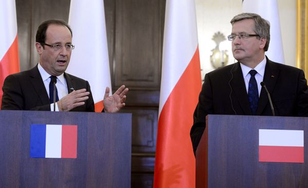 Bronisław Komorowski i Francois Hollande zaniepokojeni sytuacją w Strefie Gazy