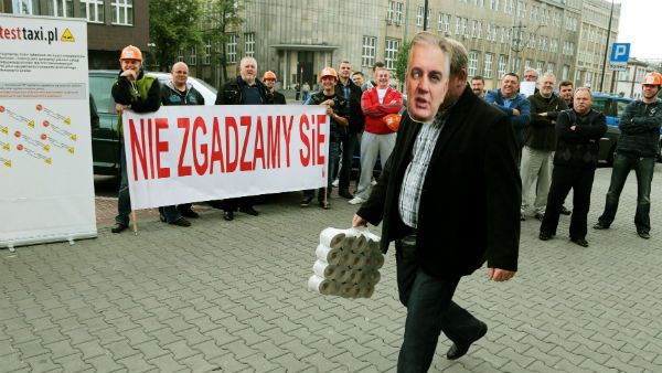 Protest taksówkarzy