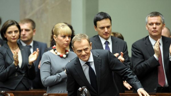 Donald Tusk w ławach rządowych