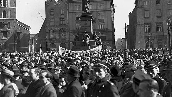 Demonstracja antylitewska w Krakowie