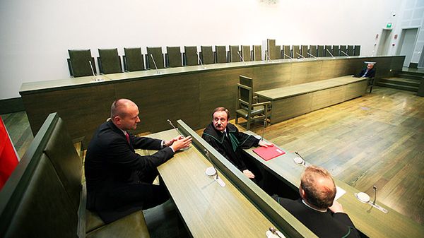 Dariusz Barski, prokurator w stanie spoczynku na sali Sądu Najwyższego