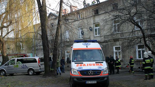 Pożar w kamienicy w Częstochowie