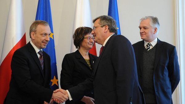Prezydent Bronisław Komorowski, minister sprawiedliwości Jarosław Gowin, minister kultury Bogdan Zdrojewski oraz RPO prof. Irena Lipowicz
