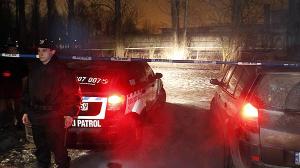 Policjant na miejscu, które pierwotnie wskazała matka Magdy