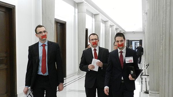 Członkowie klubu Solidarna Polska