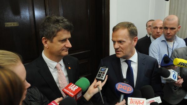Janusz Palikot i Donald Tusk