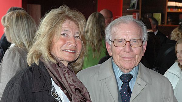 Janina Januszewska-Skreiberg z prawnukiem Henryka Ibsena - Tancredem