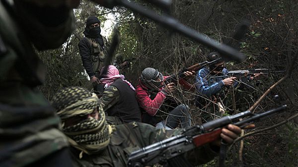 Żołnierze walczącej z reżimem Baszara al-Asada Wolnej Armii Syryjskiej