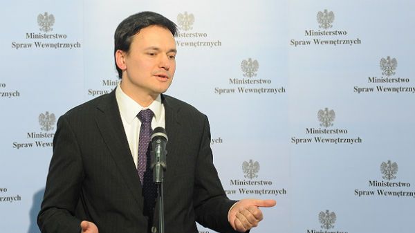 Minister spraw wewnętrznych Jacek Cichocki