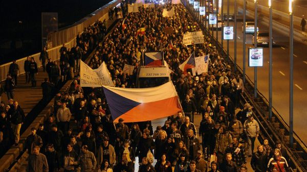 Protest w Czechach