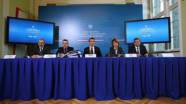 Sławomir Nowak na konferencji prasowej