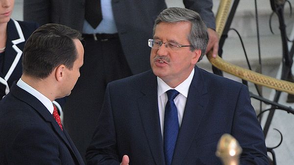 Bronisław Komorowski i Radosław Sikorski