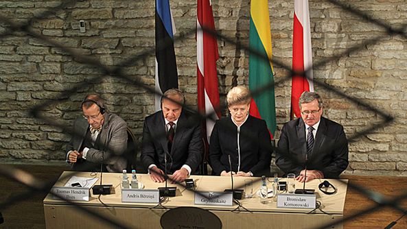 Konferencja prasowa podsumowująca spotkanie szefów państw bałtyckich