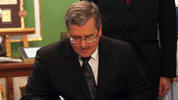 Prezydent Bronisław Komorowski