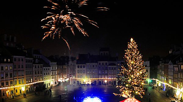 Powitanie Nowego Roku na Starym Mieście w Warszawie (fot. archiwalne)