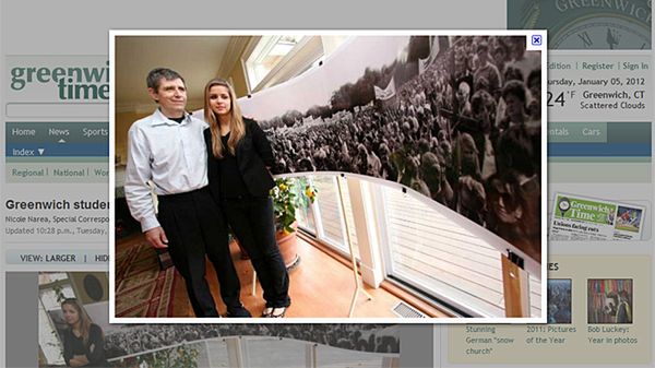 Olenka z tatą Jerzym Polakiem