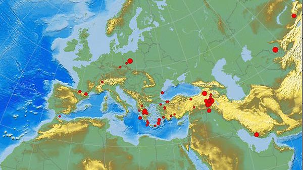 Obszary, gdzie zanotowano wstrząsy