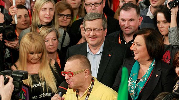 Anna i Bronisław Komorowscy w studiu WOŚP