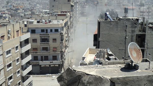 Miasto Homs w Syrii