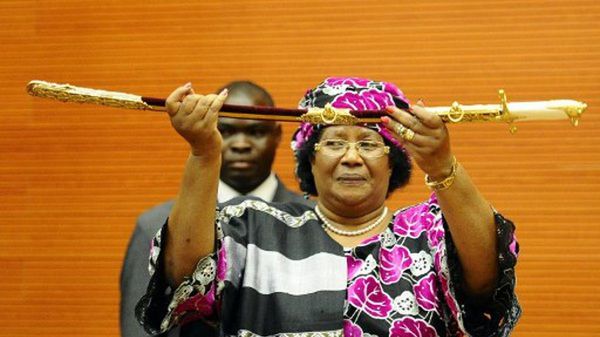 Joyce Banda podczas zaprzysiężenia na prezydenta