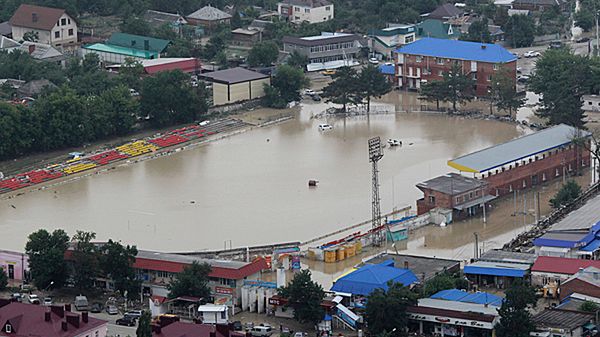 Krymsk &#8211; jedno z najbardziej dotkniętych powodzią miast.