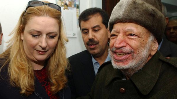 Jaser Arafat z żoną Suhą