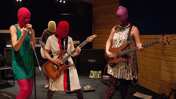 Członkinie zespołu Pussy Riot - zdjęcie archiwalne