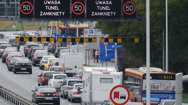 Korek na Wisłostradzie