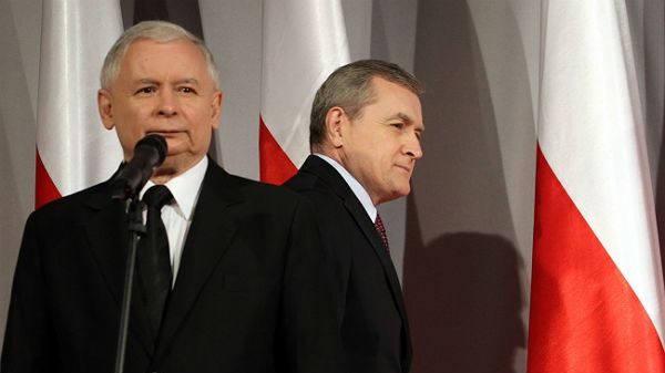 Prezes PiS Jarosław Kaczyński i prof. Piotr Gliński