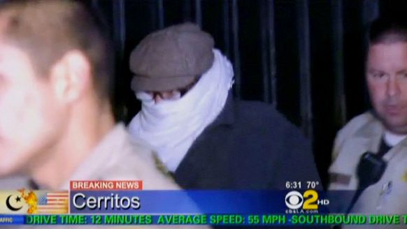 Nakoula Basseley Nakoula podczas zatrzymania