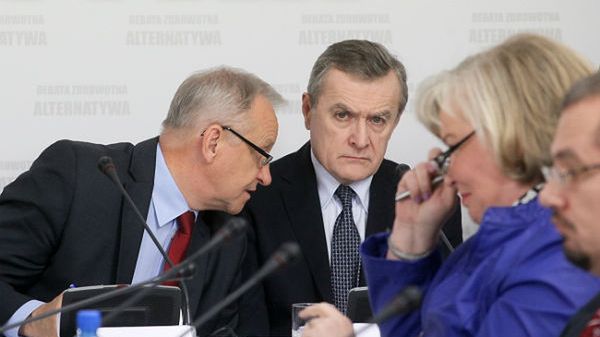 Prof. Piotr Gliński podczas debaty PiS