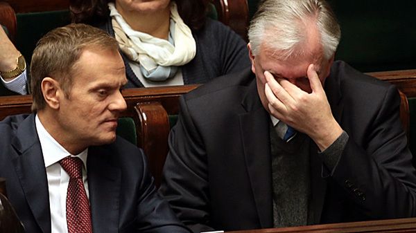 Premier Donald Tusk i Jarosław Gowin