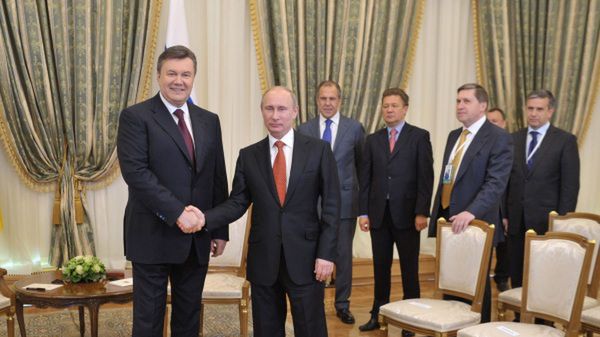 Wiktor Janukowycz i Władimir Putin