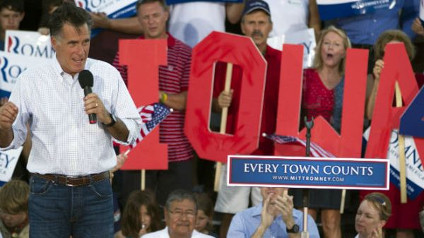 Mitt Romney na spotkaniu z wyborcami
