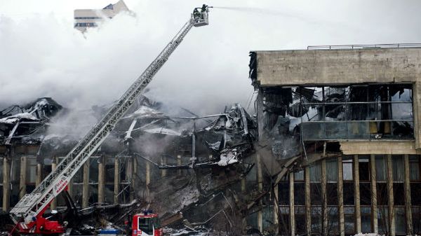 Pożar biblioteki w Moskwie