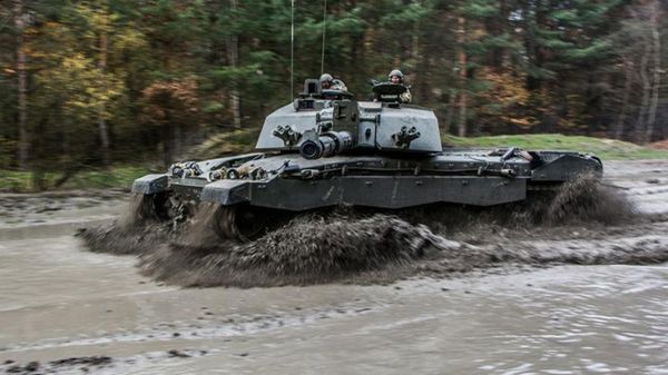 Brytyjski czołg Challenger 2 w czasie wspólnych ćwiczeń w Polsce