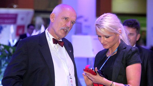 Janusz Korwin-Mikke z córką