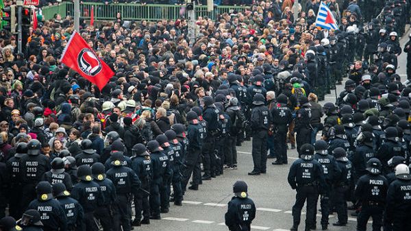 Manifestacja w Hanowerze