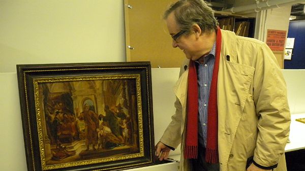 Pełnomocnik MSZ Wojciech Kowalski z zaginionym obrazem
