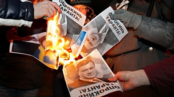 Antyrządowe protesty na Ukrainie