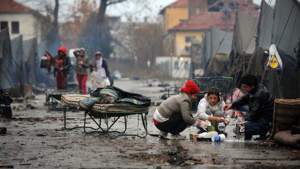 Obóz dla uchodźców w bułgarskim mieście Harmanli
