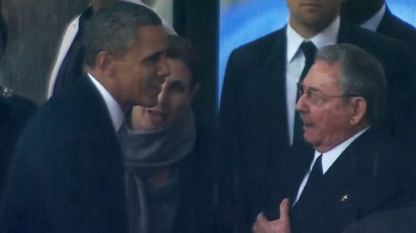 Barack Obama i Raul Castro